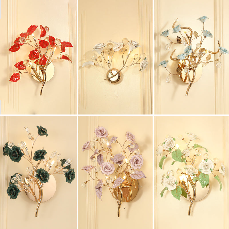 Lotus Flower Crystal Wall Lamps/-6 Colours - Reflect Lighting