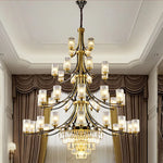 Hadleigh Dirksen Copper Gold Chandelier - Reflect Lighting