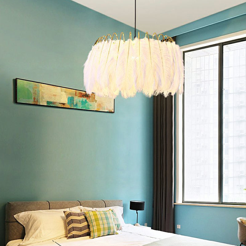 Feather Pendant Lamp-White - Reflect Lighting