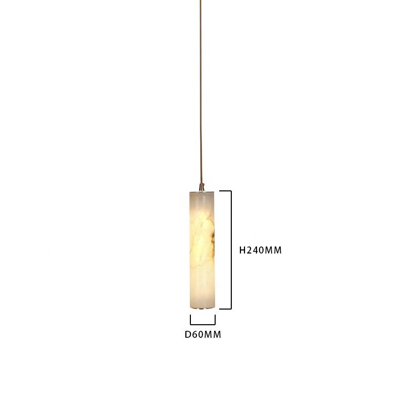 Kiska Marble Copper Staircase Chandelier