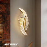 Feather Wing Gold LED Wall Lamp - Reflect Lighting