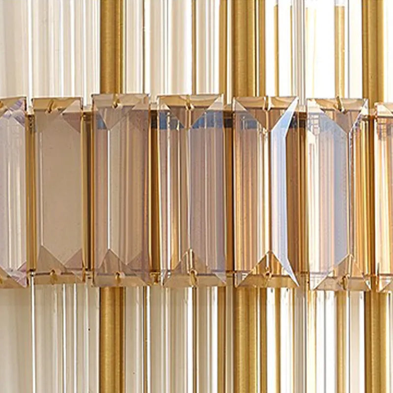 Marsily Copper Gold/Black Crystal Wall Lamp - Reflect Lighting