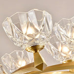 Sanne Barium Copper Crystal Chandelier - Reflect Lighting