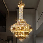 Atticus Xan Crystal Chandelier- Smokey Grey/ Amber/ Colourful Shell - Reflect Lighting