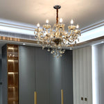 Versailles Chrome & Gold Crystal Chandelier - Reflect Lighting