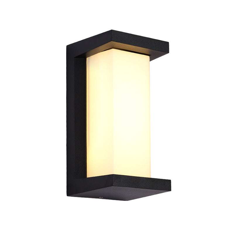 Garver Black LED Outdoor Wall Light - Reflect Lighting