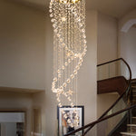 Babcock Long Crystal Glass Chandelier - Reflect Lighting
