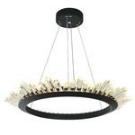 Wagon Wheel Chandelier-Black/Gold - Reflect Lighting