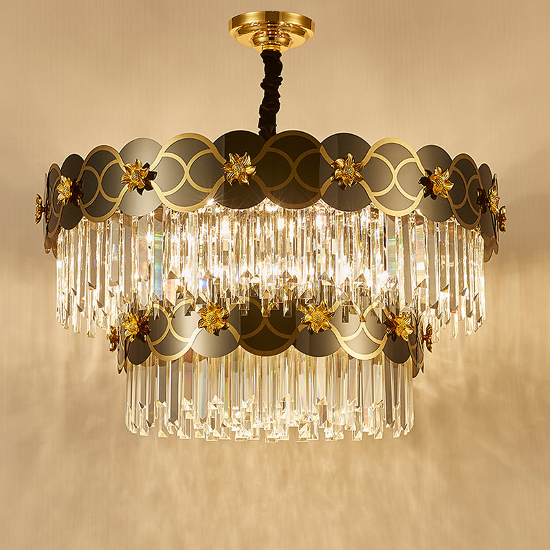 Orchard Chandelier Golden Lisianthus - Round/Rectangle - Reflect Lighting