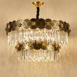 Orchard Chandelier Golden Lisianthus - Round/Rectangle - Reflect Lighting