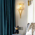 Crystal Suncatcher Feng Shui Wall Lamp Diamond- Black/Gold - Reflect Lighting