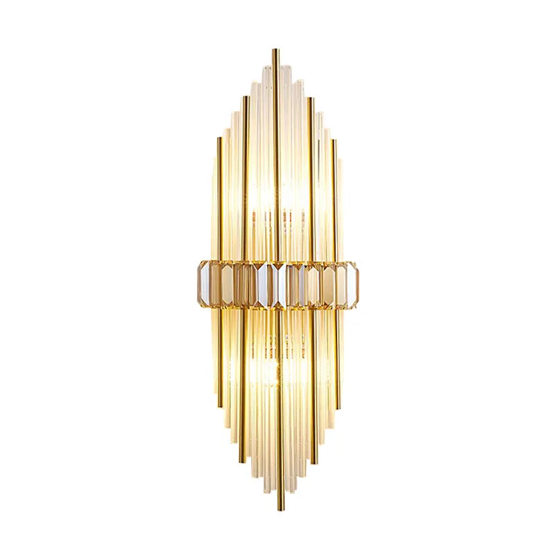Marsily Copper Gold/Black Crystal Wall Lamp - Reflect Lighting