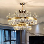 Darianna Boomery Gold LED Chandelier