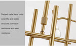 Sherburne Abdera Gold Chandelier - Reflect Lighting