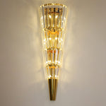 Crystal Cone Gold Wall Lamp - Reflect Lighting