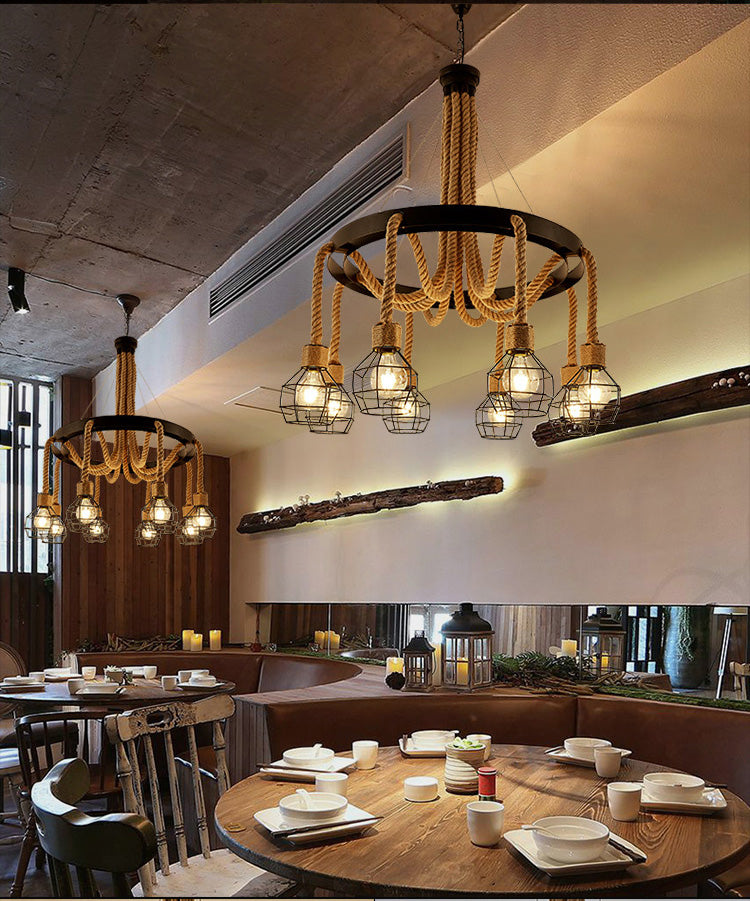 Drop Down Rope Chandelier