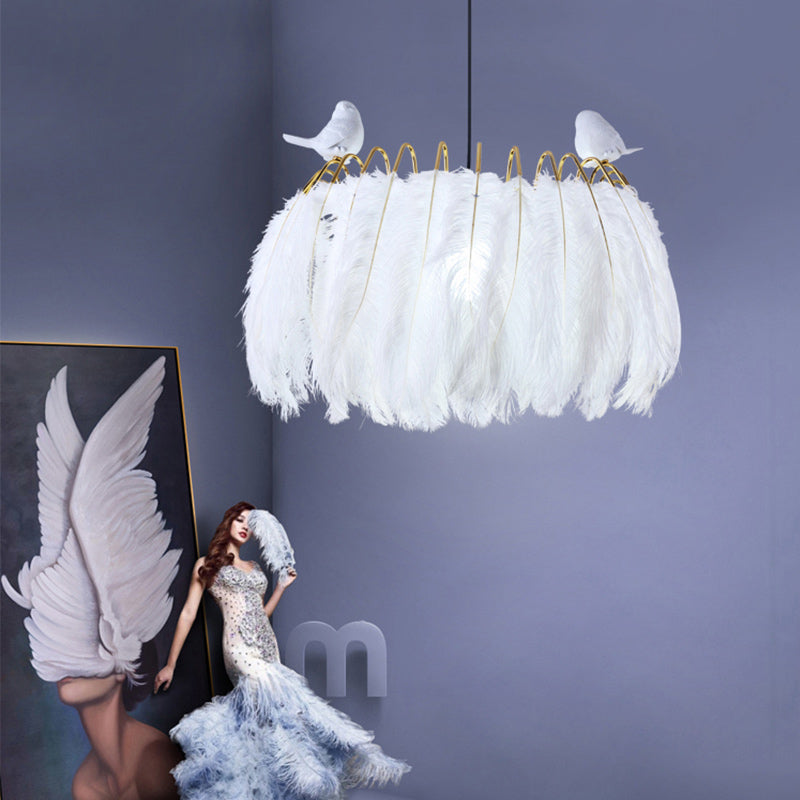 Redneck Feather Bird Chandelier - Reflect Lighting