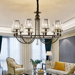 Black Zellers Crystal Shaded Chandelier - Reflect Lighting