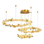 Oppenheim Gold Butterfly Ring Chandelier - Reflect Lighting
