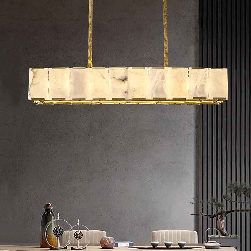 Acob Spanish Marble Gold Chandelier