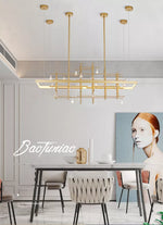 Sherburne Abdera Gold Chandelier - Reflect Lighting