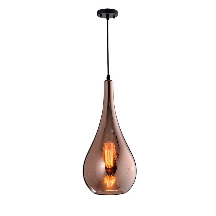 Freya Madrid Pendant Light- Smoky Grey/ Rose Gold/ Clear/ Cognac - Reflect Lighting