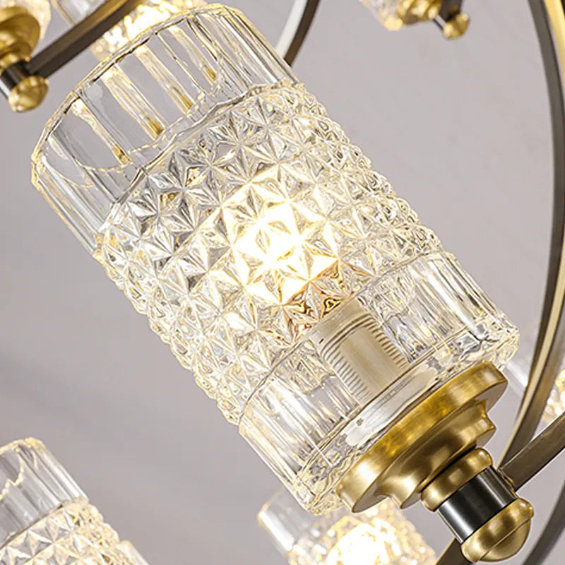 Hadleigh Dirksen Copper Gold Chandelier - Reflect Lighting