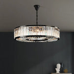 Kaela Bellavia Black Crystal Chandelier- Round/ Rectangular - Reflect Lighting