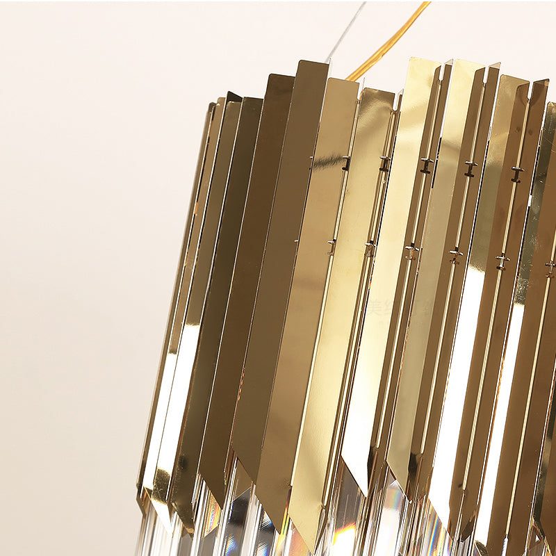 Niamh Gold Round Crystal Chandelier