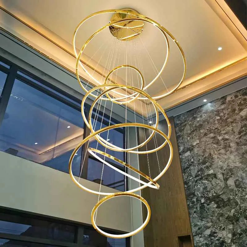 Backman Morandi Gold Ring Chandelier