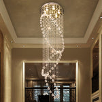 Babcock Long Crystal Glass Chandelier - Reflect Lighting