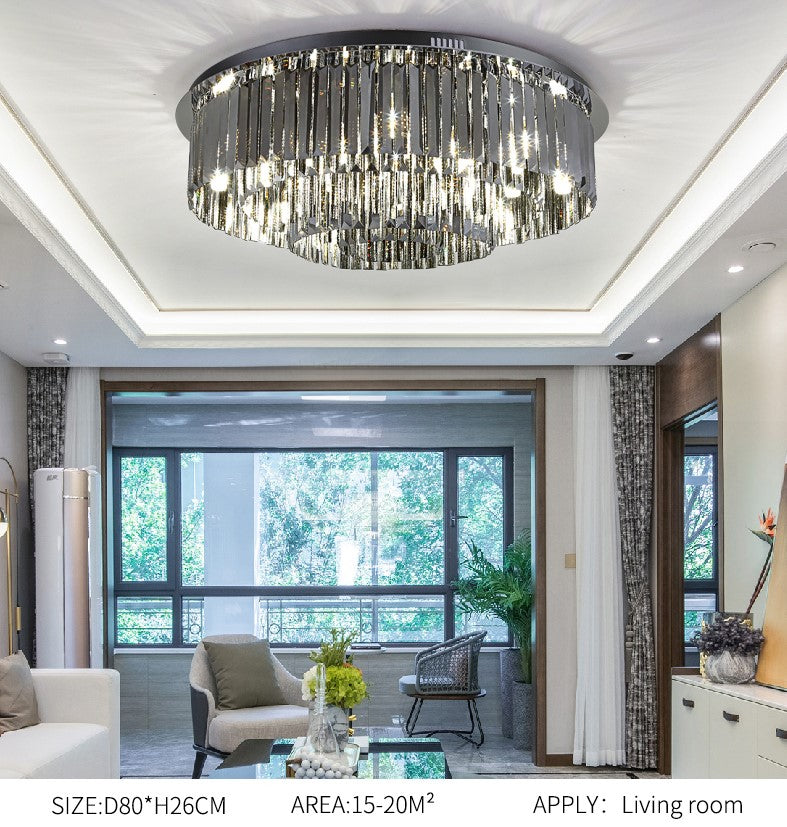Smokey Grey Eaton Ceiling Light Chandelier - Reflect Lighting