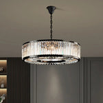 Kaela Bellavia Black Crystal Chandelier- Round/ Rectangular - Reflect Lighting