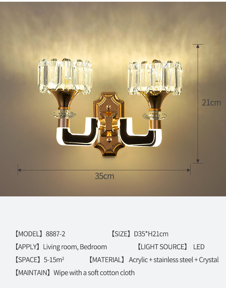 Marie Lustre De Cristal Wall Lamp - Reflect Lighting