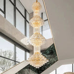 Courson Basilia Gold Large Crystal Chandelier - Reflect Lighting