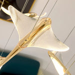 Celestara Golden Bird Staircase Chandelier