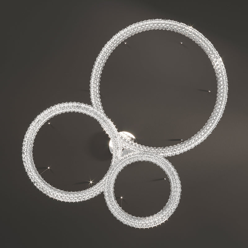 Icaro Silver Ring Chandelier - Reflect Lighting