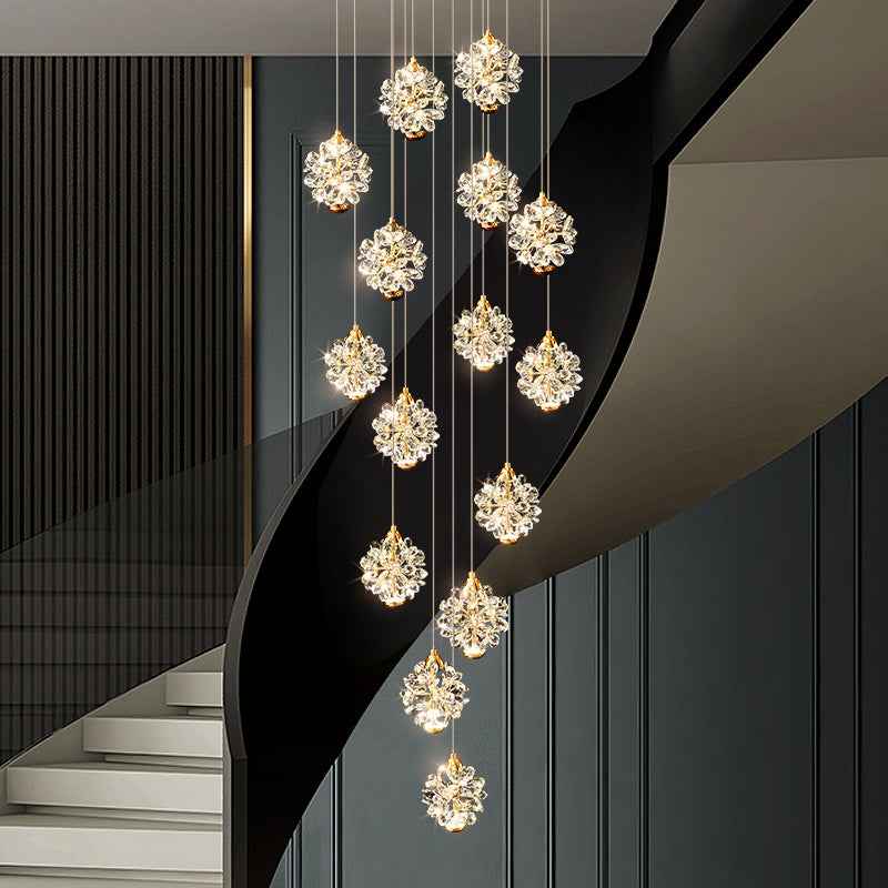 Celestial Cascade Crystal Chandelier