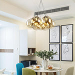 Bubble Ball Chandelier-Gold/Smokey Grey - Reflect Lighting