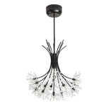Beaded Black Flower Crystals Chandelier - Reflect Lighting