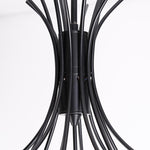 Beaded Black Flower Crystals Chandelier - Reflect Lighting