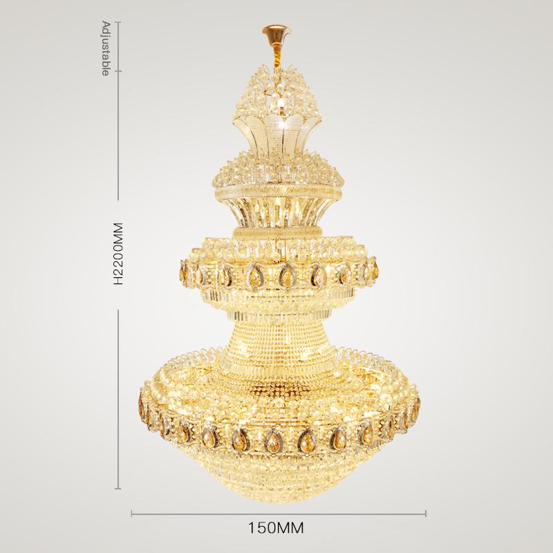 Large Beaded Crystal Chandelier - Reflect Lighting