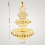 Large Beaded Crystal Chandelier - Reflect Lighting