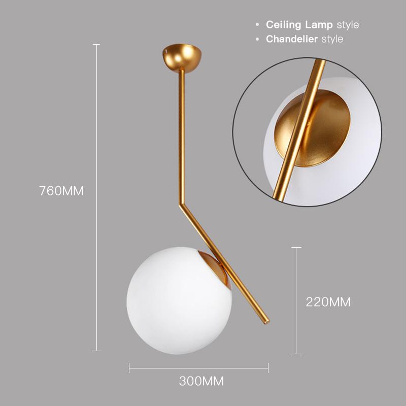 Nordic Glass Hanging Light