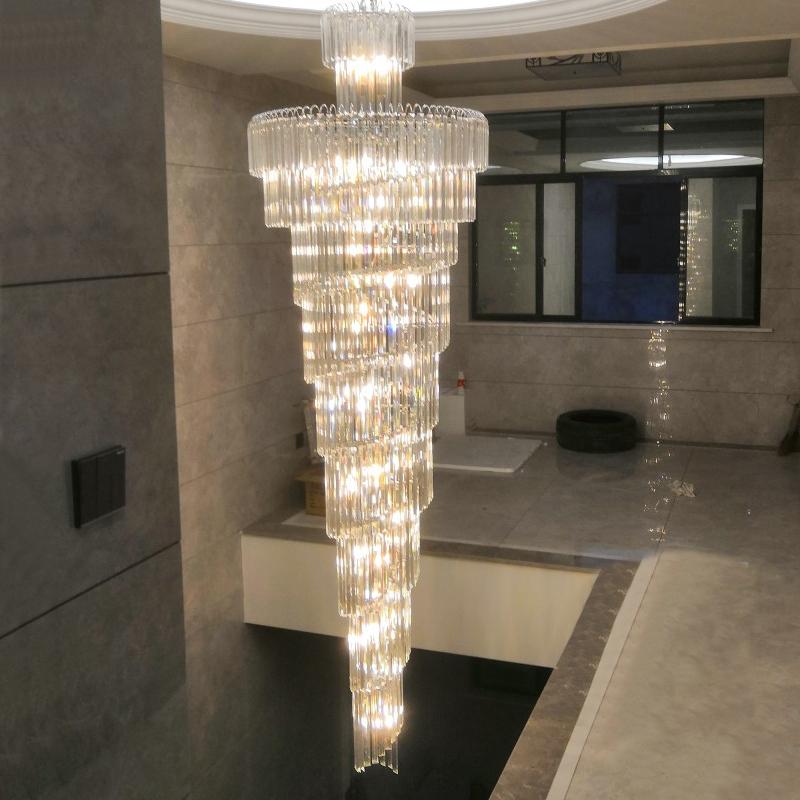 Spiral Crystal Chandelier Light - Reflect Lighting