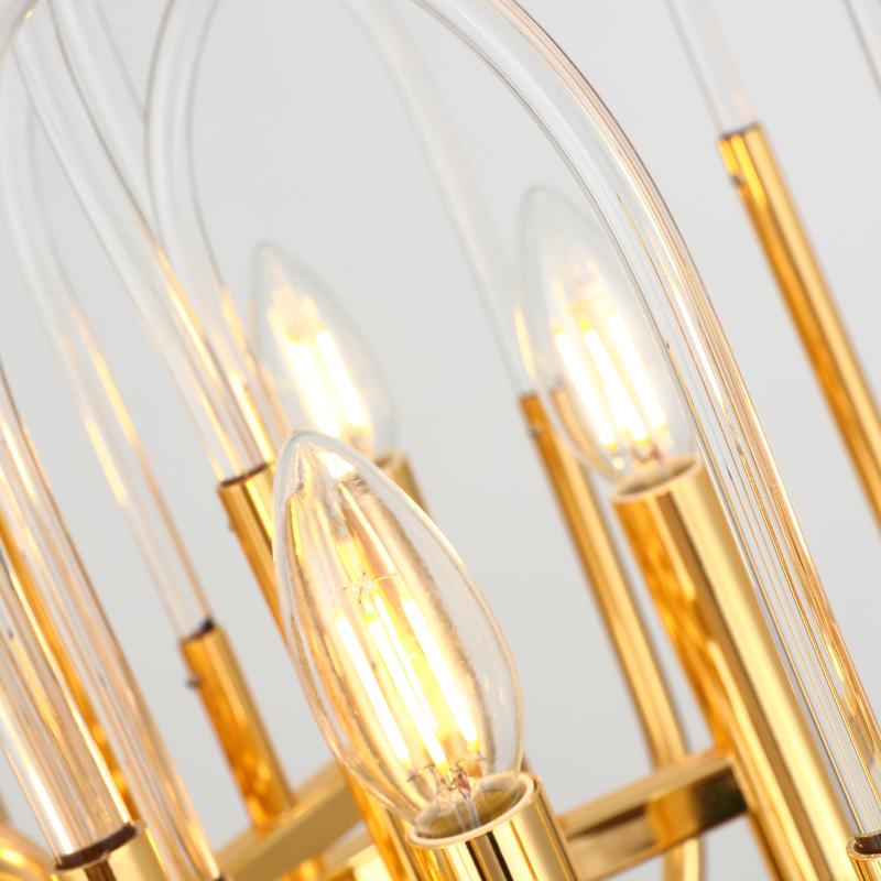 U Shape Acrylic Chandelier - Reflect Lighting