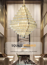 Kacey Odwyer Gold Crystal Chandelier- Smokey Grey / Cognac - Reflect Lighting