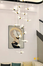 Jazmari Davina Black & Gold Staircase Light