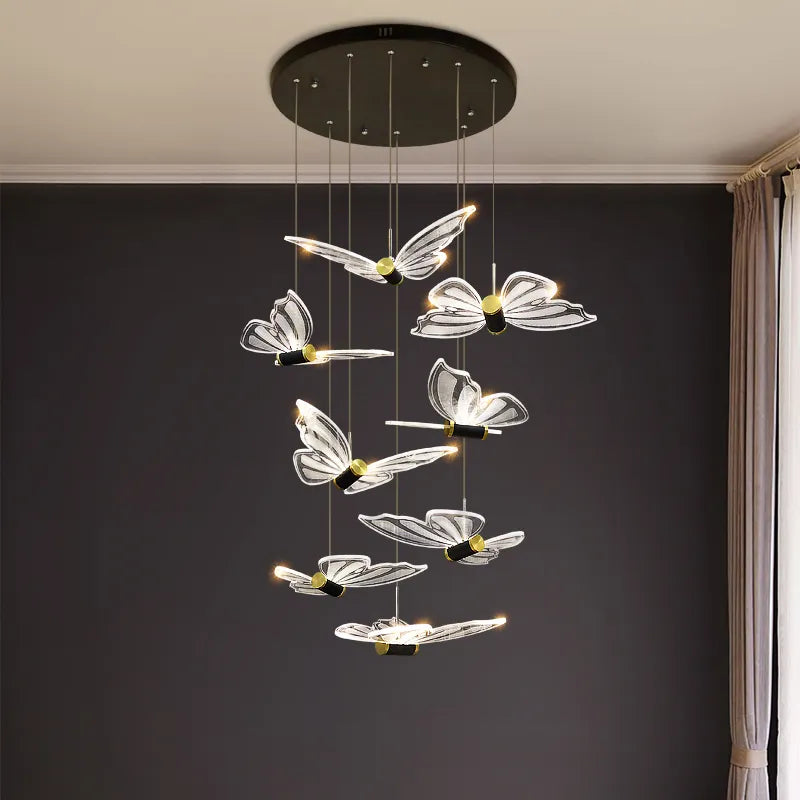 Jazmari Davina Black & Gold Staircase Light