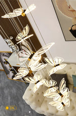 Jazmari Davina Black & Gold Staircase Light